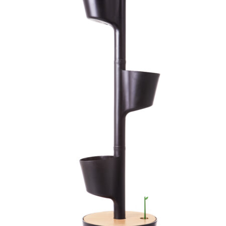 CitySens Vertical Planter – Black 3 Pots with Automatic Watering Digital Kit - Image 3
