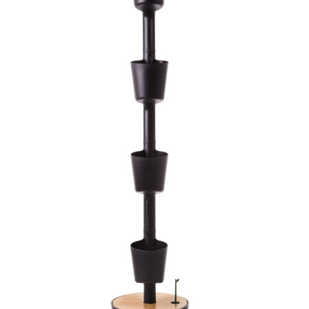 CitySens Vertical Planter – Black 4 Pots with Automatic Watering Digital Kit - Image 11