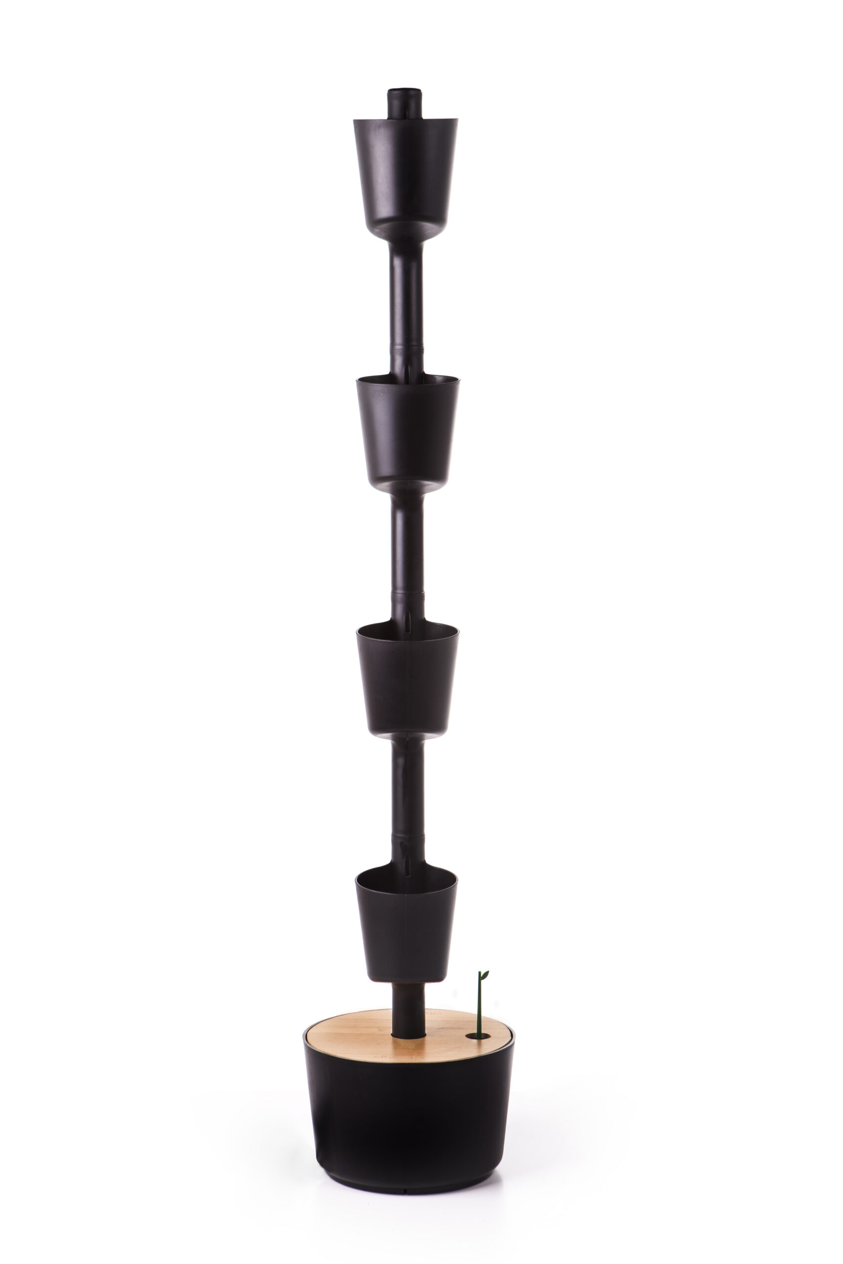 CitySens Vertical Planter – Black 4 Pots with Automatic Watering Digital Kit - Image 11