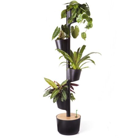 CitySens Vertical Planter – Black 4 Pots with Automatic Watering Digital Kit - Image 12