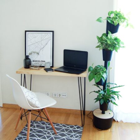 CitySens Vertical Planter – Black 4 Pots with Wi-Fi Smart Watering Kit - Image 13