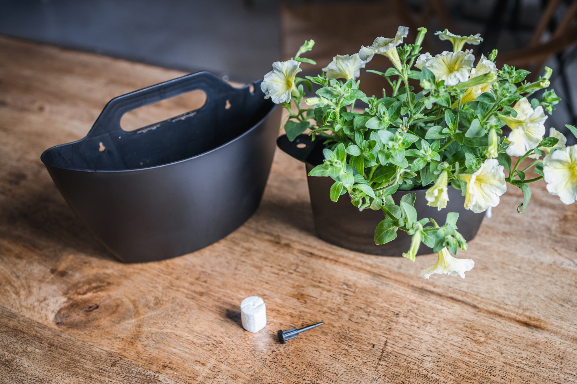 CitySens 3-Pack Wall Planters with Textile Covers – Black Vertical Wall Planter Set with Recycled Covers - Image 4