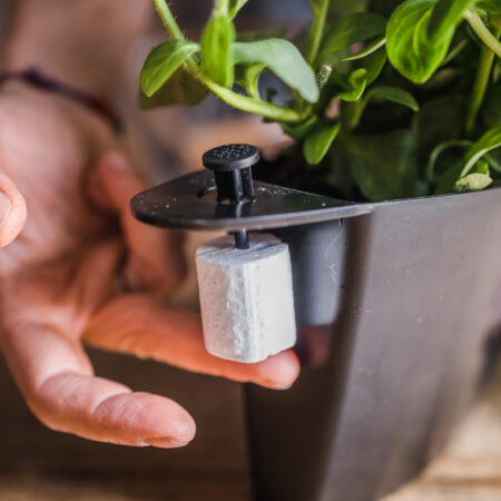 CitySens 3-Pack Wall Planters with Textile Covers – Black Vertical Wall Planter Set with Recycled Covers - Image 5