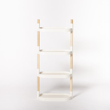 CitySens Modular Plant Shelf – White 4-Tray Indoor Vertical Gardening Shelf - Image 4