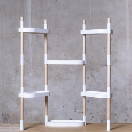 CitySens Modular Plant Shelf – White 6-Tray Indoor Vertical Gardening Shelf - Image 6