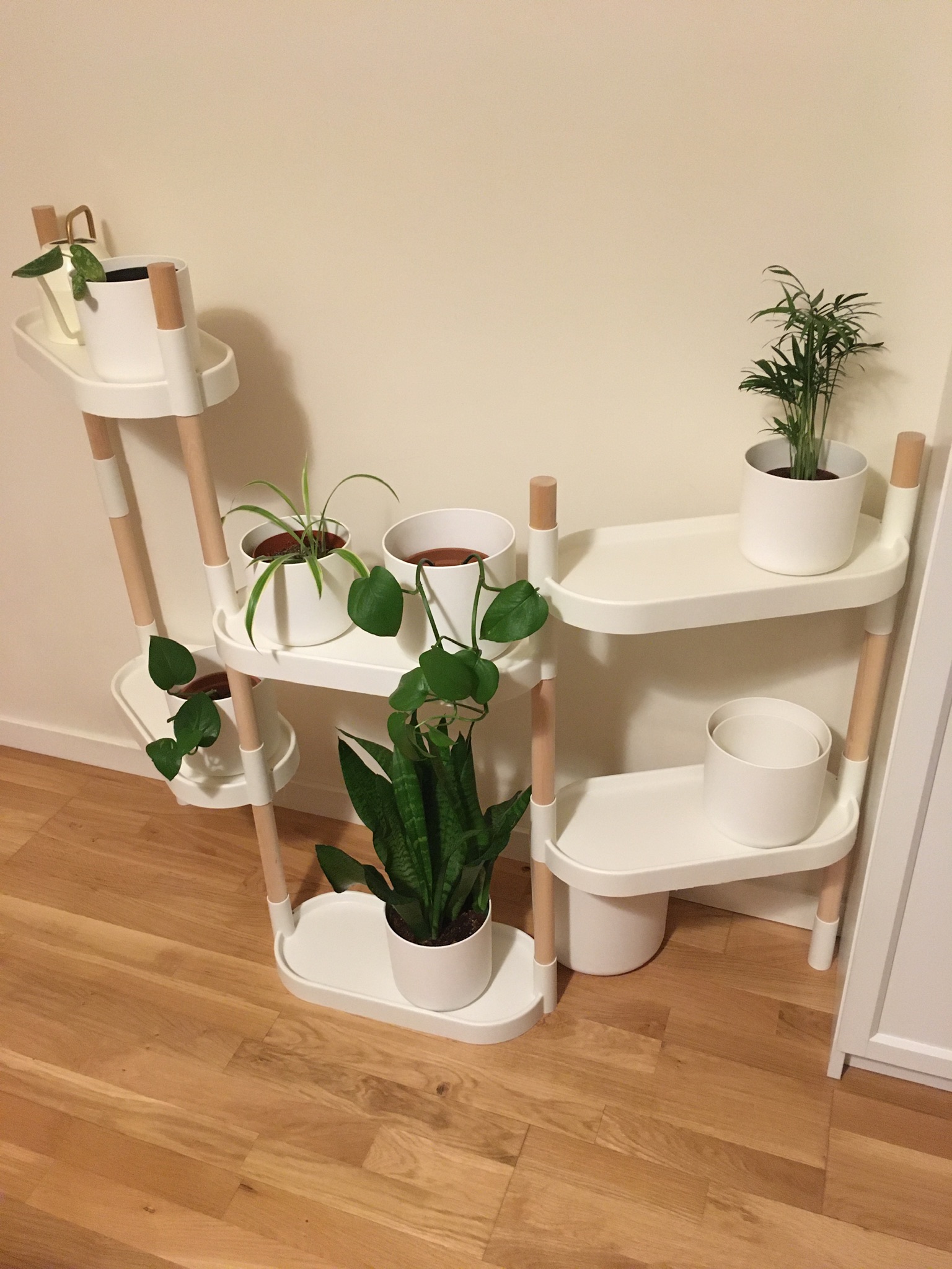 CitySens Modular Plant Shelf – White 6-Tray Indoor Vertical Gardening Shelf - Image 9