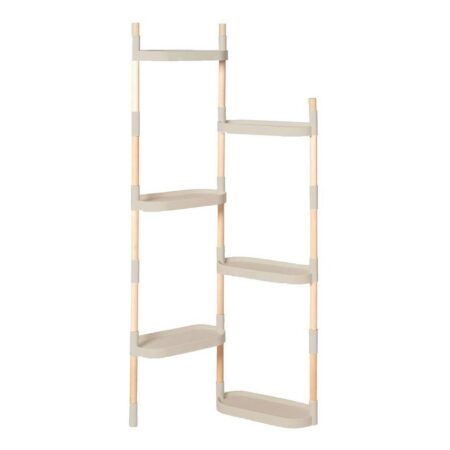 CitySens Modular Plant Shelf – Gray 6-Tray Indoor Vertical Gardening Shelf