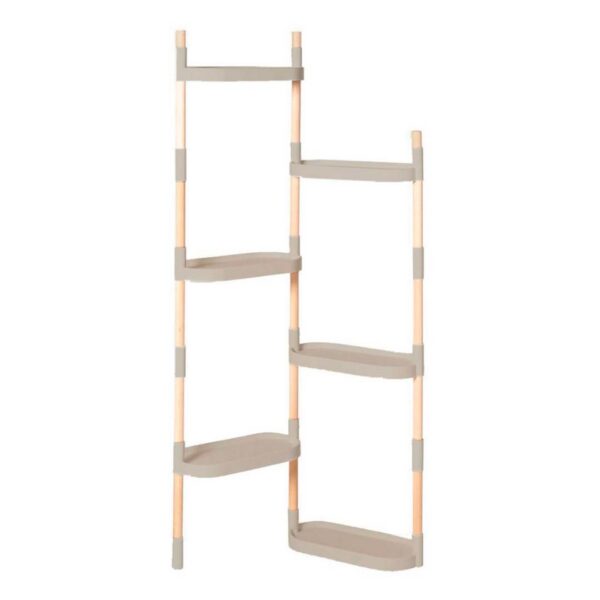 CitySens Modular Plant Shelf – Gray 6-Tray Indoor Vertical Gardening Shelf