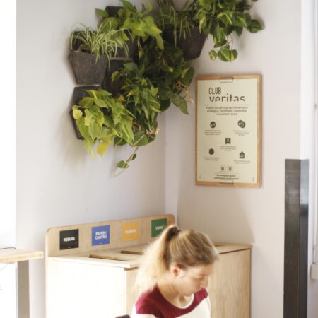 CitySens 3-Pack Wall Planters with Textile Covers – Black Vertical Wall Planter Set with Recycled Covers - Image 2