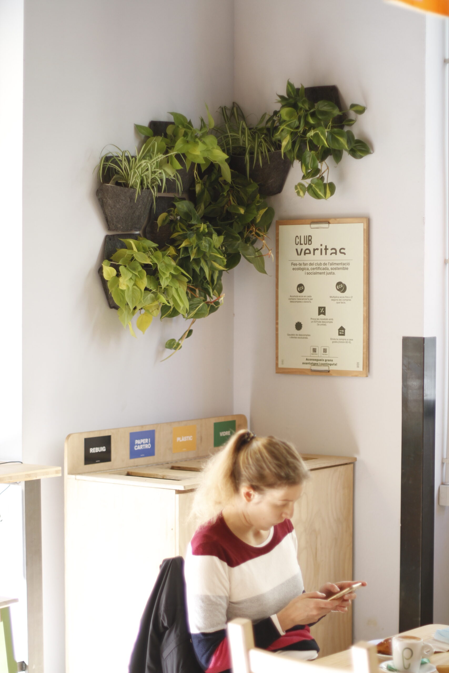 CitySens 3-Pack Wall Planters with Textile Covers – Black Vertical Wall Planter Set with Recycled Covers - Image 2