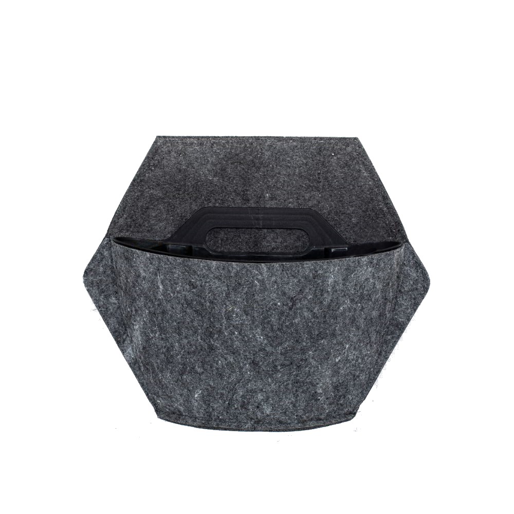 CitySens 3-Pack Wall Planters with Textile Covers – Black Vertical Wall Planter Set with Recycled Covers - Image 12