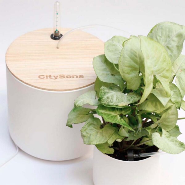 CitySens Smart Drip Irrigation System with WiFi App Control – White 7L Reservoir and 12 Drippers