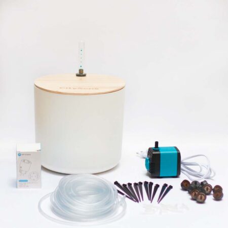 CitySens Smart Drip Irrigation System with WiFi App Control – White 7L Reservoir and 12 Drippers