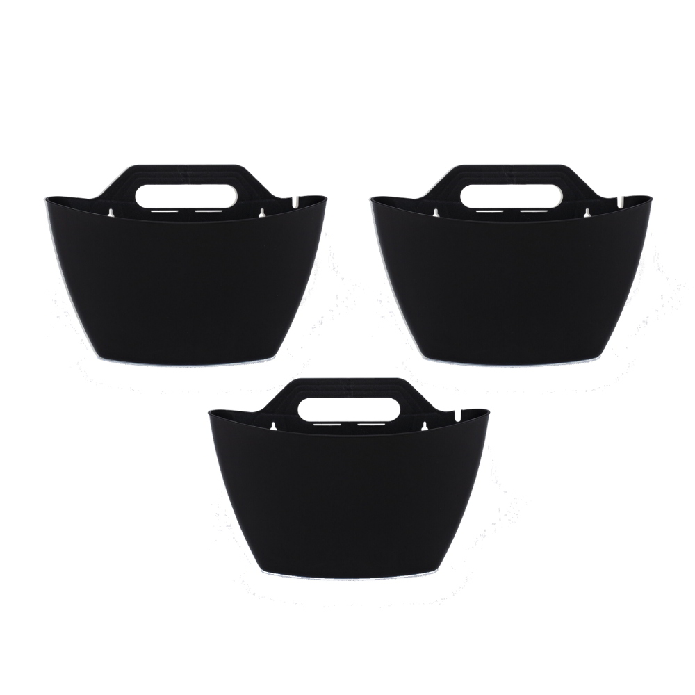 CitySens 3-Pack Wall Planters – Black Vertical Wall Planter Set for Indoor and Outdoor Plants - Image 1