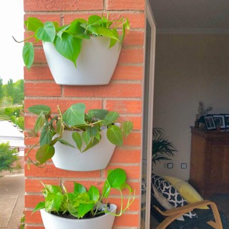 CitySens 3-Pack Wall Planters – Gray Vertical Wall Planter Set for Indoor and Outdoor Plants - Image 9