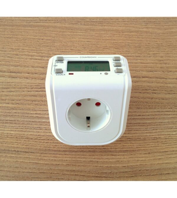 CitySens Digital Timer – White Irrigation Timer for CitySens Vertical Planter, EU Plug Weekly Watering Controller