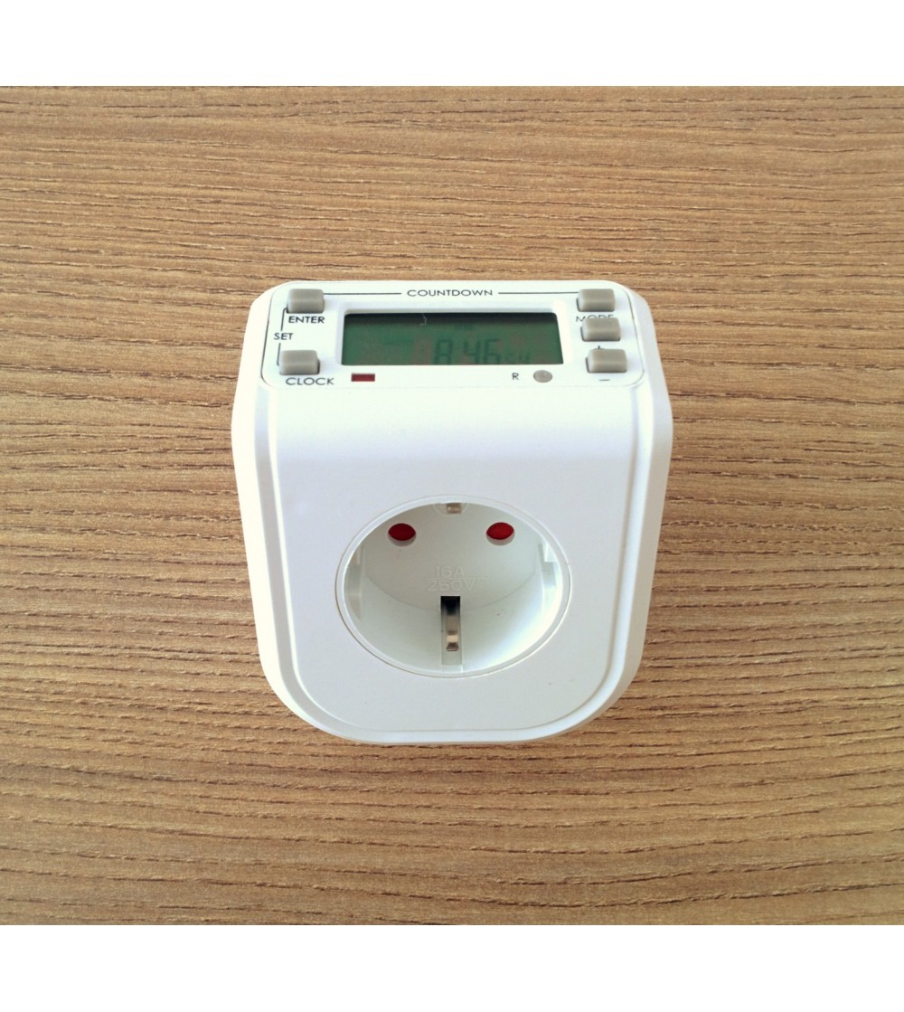 CitySens Digital Timer – White Irrigation Timer for CitySens Vertical Planter, EU Plug Weekly Watering Controller - Image 2
