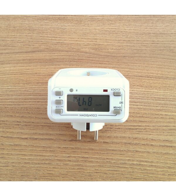 CitySens Digital Timer – White Irrigation Timer for CitySens Vertical Planter, EU Plug Weekly Watering Controller