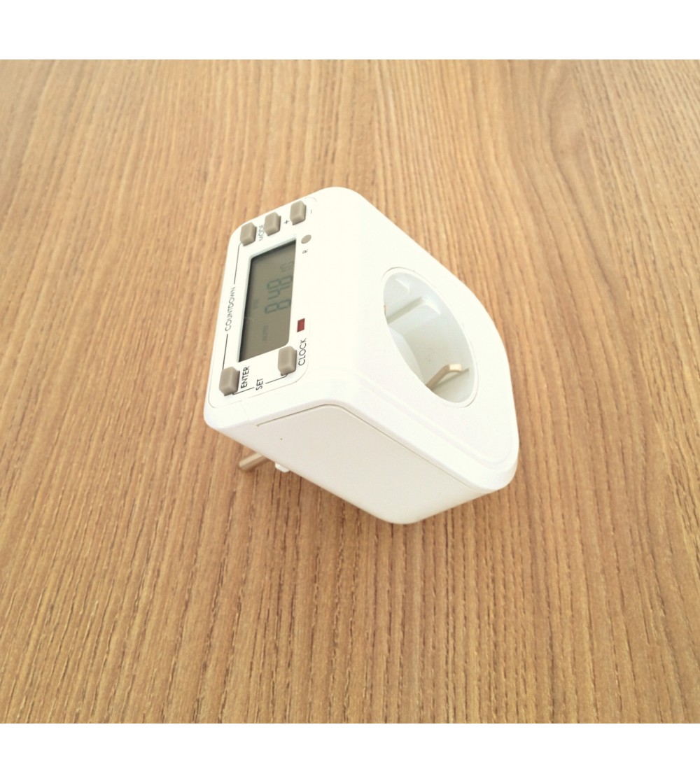 CitySens Digital Timer – White Irrigation Timer for CitySens Vertical Planter, EU Plug Weekly Watering Controller - Image 4