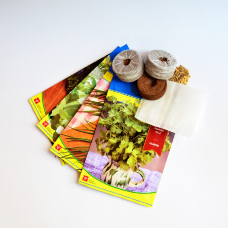 CitySens Indoor Urban Garden with Seeds – White 4 Pots with Digital Watering Kit - Image 11