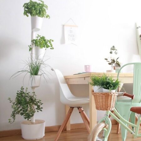 CitySens Vertical Planter – White 4 Pots with Automatic Watering Digital Kit - Image 12