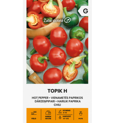 Pepper hot topik h – medium early chilli hybrid 2500 shu