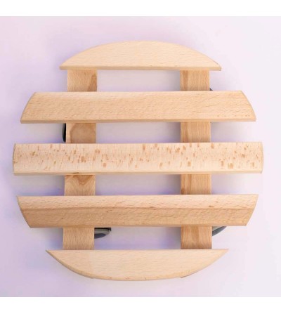 CitySens Wheeled Stand – Wooden Plant Caddy with 4 Wheels for CitySens Vertical Planter and Heavy Pots - Image 6