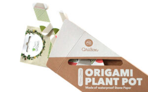 OriBon Modern Collection – origami-ruukku ja BIO-mikroversojen siemenet