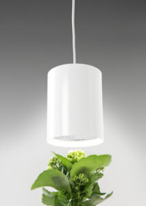 Airam Fiora Plant Pendant Light E27 – White, with 9.5 W LED Grow Lamp